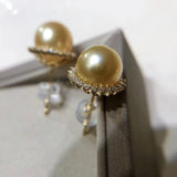 南洋珍珠耳環| 結婚禮物首飾｜珍珠耳環｜Akoya pearl earrings｜大溪地珍珠耳環｜