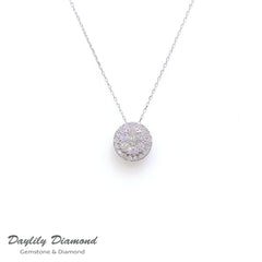 Daylily Diamond 18K GOLD 41 份鑽石厚金圓形顯大款頸鍊*