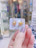 Lunachat 18K GOLD 9-10mm 南洋金珍珠夾耳環Earclips