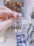 Pivoine Milano Sterling Silver and Crystal Bridal Earclips 159