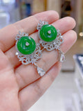 Pivoine Milano Sterling Silver and Crystal Bridal Earrings 128