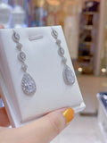 Pivoine Milano Sterling Silver and Crystal Bridal Earrings 133