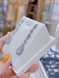 Pivoine Milano Sterling Silver and Crystal Bridal Earrings 133