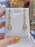 Pivoine Milano Sterling Silver and Crystal Bridal Earrings 132