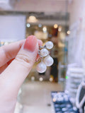 Lunachat 日本925純銀銀色10-11mm 淡水珍珠夾耳環Earclips