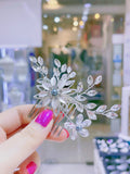 Pivoine Bridal Tiara Milano Sterling Silver and Crystal Handmade Hairpiece 65