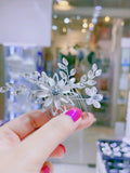 Pivoine Bridal Tiara Milano Sterling Silver and Crystal Handmade Hairpiece 65