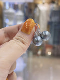 Lunachat 日本工藝925純銀10-11mm 大溪地海水珍珠花花耳環