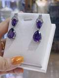 Pivoine Milano Sterling Silver and Crystal Bridal Earrings 113