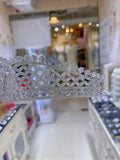 Pivoine Bridal Tiara Milano Sterling Silver and Crystal Princess Crown 53