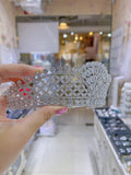 Pivoine Bridal Tiara Milano Sterling Silver and Crystal Princess Crown 53