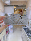 Pivoine Bridal Tiara Milano Sterling Silver and Crystal Princess Crown 53
