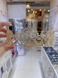 Pivoine Bridal Tiara Milano Sterling Silver and Crystal Princess Crown 54
