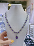 Pivoine Milano  Sterling Silver and Crystal Bridal Necklace 15*
