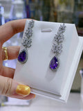 Pivoine Milano Sterling Silver and Crystal Bridal Earrings 83
