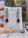 Pivoine Milano Sterling Silver and Crystal Bridal Earrings 83