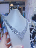Pivoine Milano Sterling Silver and Crystal Bridal Necklace 5