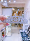 Pivoine Bridal Tiara Milano Sterling Silver and Crystal Princess Crown 9