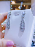 Pivoine Milano Sterling Silver and Crystal Bridal Earrings 148