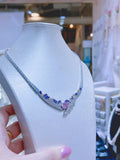 Pivoine Milano Sterling Silver and Crystal Bridal Necklace 32