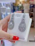 Pivoine Milano Sterling Silver and Crystal Bridal Earrings 47*