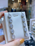 Pivoine Milano Sterling Silver and Crystal Bridal Earrings 86