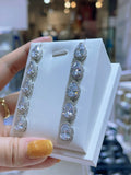 Pivoine Milano Sterling Silver and Crystal Bridal Earrings 86