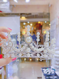 Pivoine Bridal Tiara Milano Sterling Silver and Crystal Princess Crown 46