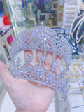 Pivoine Bridal Tiara Milano Sterling Silver and Crystal Princess Crown 53