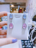 Pivoine Milano Sterling Silver and Crystal Bridal Earrings 145