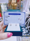 Lunachat 18K GOLD 7.5-8mm 日本花珠Akoya 珍珠耳環(附證書)