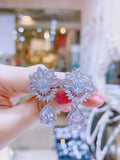 Pivoine Milano Sterling Silver and Crystal Bridal Earclips 28