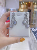 Pivoine Milano Sterling Silver and Crystal Bridal Earrings 62