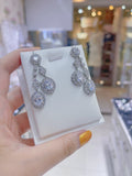 Pivoine Milano Sterling Silver and Crystal Bridal Earrings 62