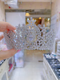Pivoine Bridal Tiara Milano Sterling Silver and Crystal Princess Crown 20