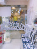 Pivoine Bridal Tiara Milano Sterling Silver and Crystal Princess Crown 23