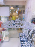 Pivoine Bridal Tiara Milano Sterling Silver and Crystal Princess Crown 23