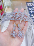 Pivoine Bridal Tiara Milano Sterling Silver and Crystal Princess Crown 51