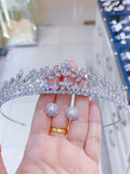 Pivoine Bridal Tiara Milano Sterling Silver and Crystal Princess Crown ｜新娘髮飾 ｜結婚頭飾 | 結婚皇冠 | wedding crown | bridal hair accessories |   swarovski headband | 結婚禮物 |  婚紗頭飾 | 皇冠頭飾香港 |  裙褂頭飾 | wedding accessories｜Bridal Tiara
