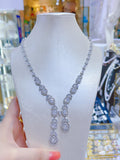 Pivoine Milano Sterling Silver and Crystal Bridal Necklace 1
