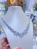 Pivoine Milano Sterling Silver and Crystal Bridal Necklace 10