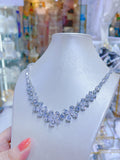 Pivoine Milano Sterling Silver and Crystal Bridal Necklace 10