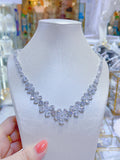 Pivoine Milano Sterling Silver and Crystal Bridal Necklace 10