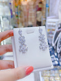 Pivoine Milano Sterling Silver and Crystal Bridal Earrings 158