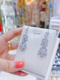 Pivoine Milano Sterling Silver and Crystal Bridal Earrings 158