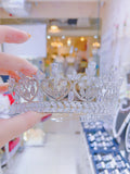 Pivoine Bridal Tiara Milano Sterling Silver and Crystal Princess Crown 48*