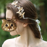Pivoine Bridal Tiara Milano Sterling Silver and Crystal Handmade Hairpiece 57