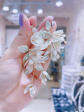 Lunachat 意大利工藝大鈴蘭花夾耳環Earclips