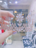 Pivoine Bridal Tiara Milano Sterling Silver and Crystal Princess Crown 35
