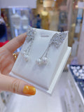 Pivoine Milano Sterling Silver and Crystal Bridal Earrings 74